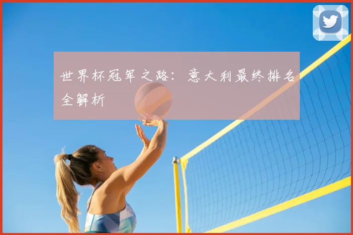 世界杯冠军之路：意大利最终排名全解析
